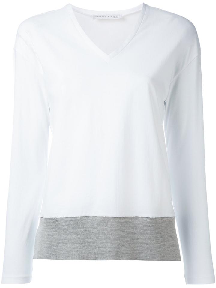 Fabiana Filippi Contrast Sweatshirt - White