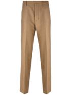 Ami Alexandre Mattiussi Oversized Trousers, Men's, Size: 38, Brown, Polyamide/wool