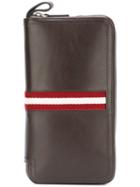 Bally Striped Zipped Wallet