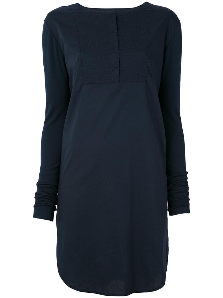 Kristensen Du Nord Long Sleeve Panel Dress - Blue