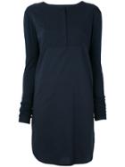 Kristensen Du Nord Long Sleeve Panel Dress - Blue