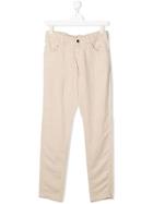 Emporio Armani Kids Five-pocket Trousers - Neutrals