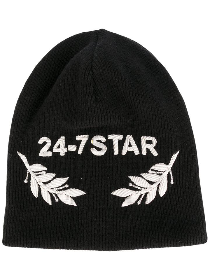 Dsquared2 - 24-7 Star Beanie - Men - Wool - One Size, Black, Wool