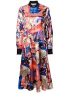 Nicopanda Multiple Prints Bomber Dress, Women's, Size: Xs, Polyester/spandex/elastane