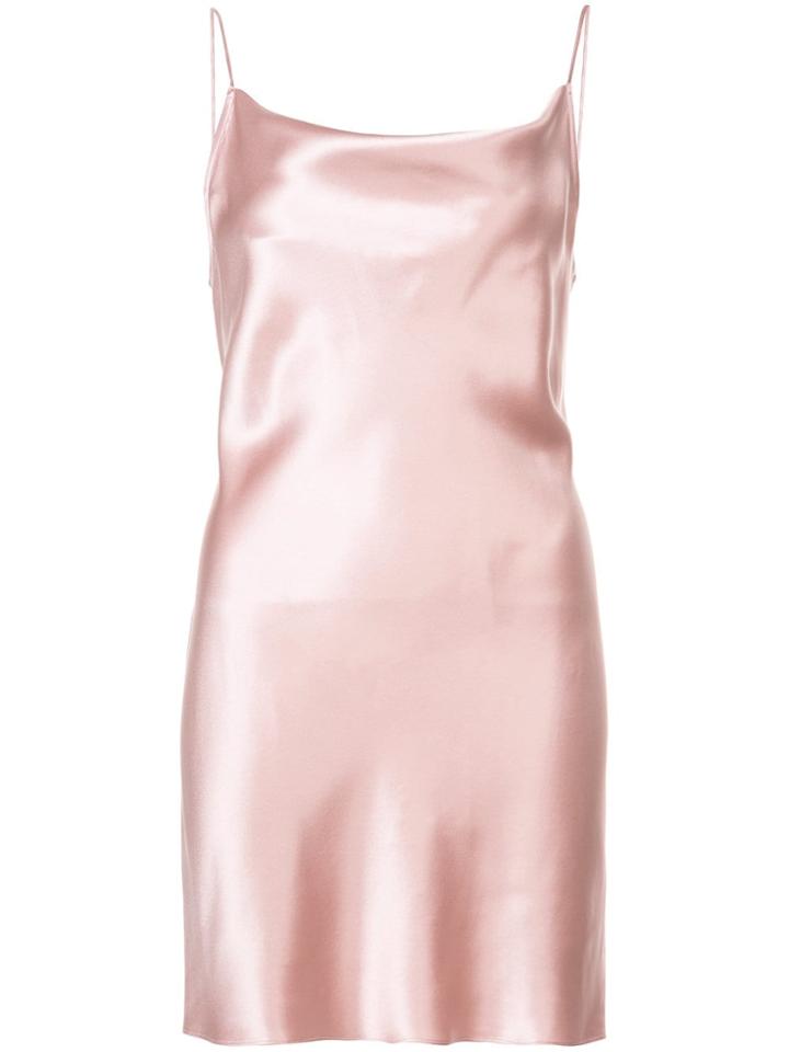 Fleur Du Mal Cowl Neck Slip Dress - Pink