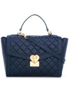 Love Moschino Quilted Tote, Women's, Blue