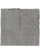 Ermanno Scervino Check Patterned Scarf - Black