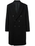 Ami Alexandre Mattiussi Oversized Double Breasted Coat - Black