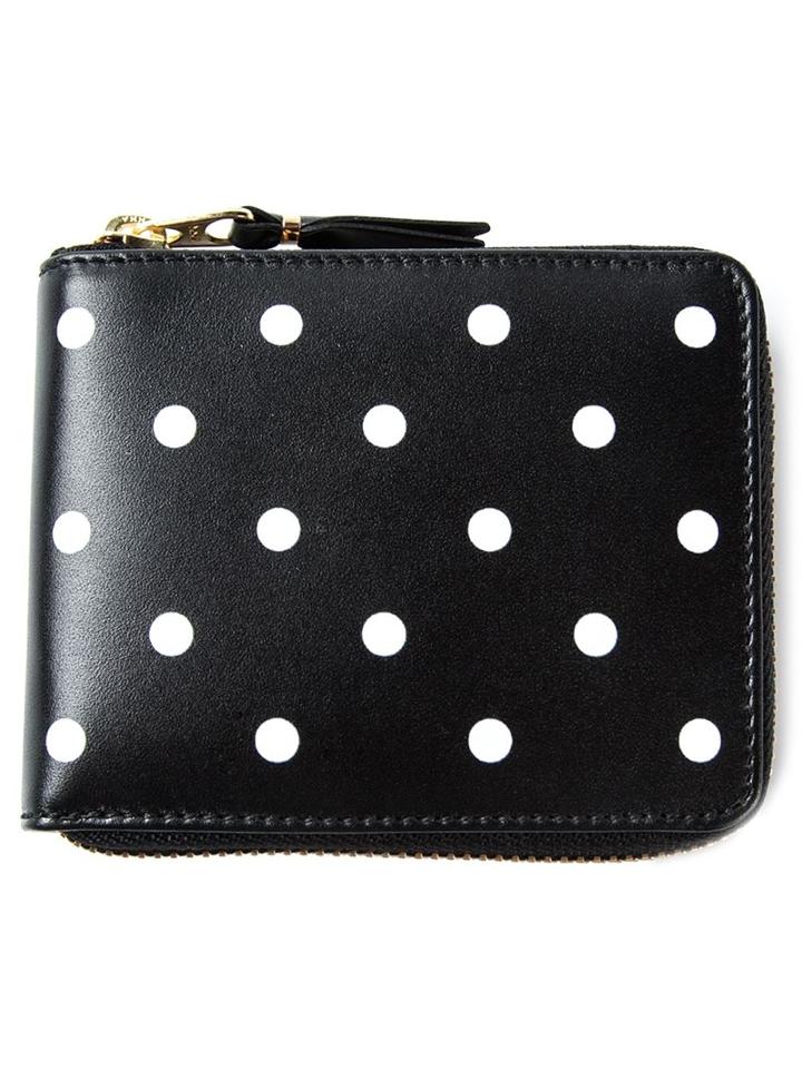 Comme Des Garcons Polka Dots Zip Around Wallet