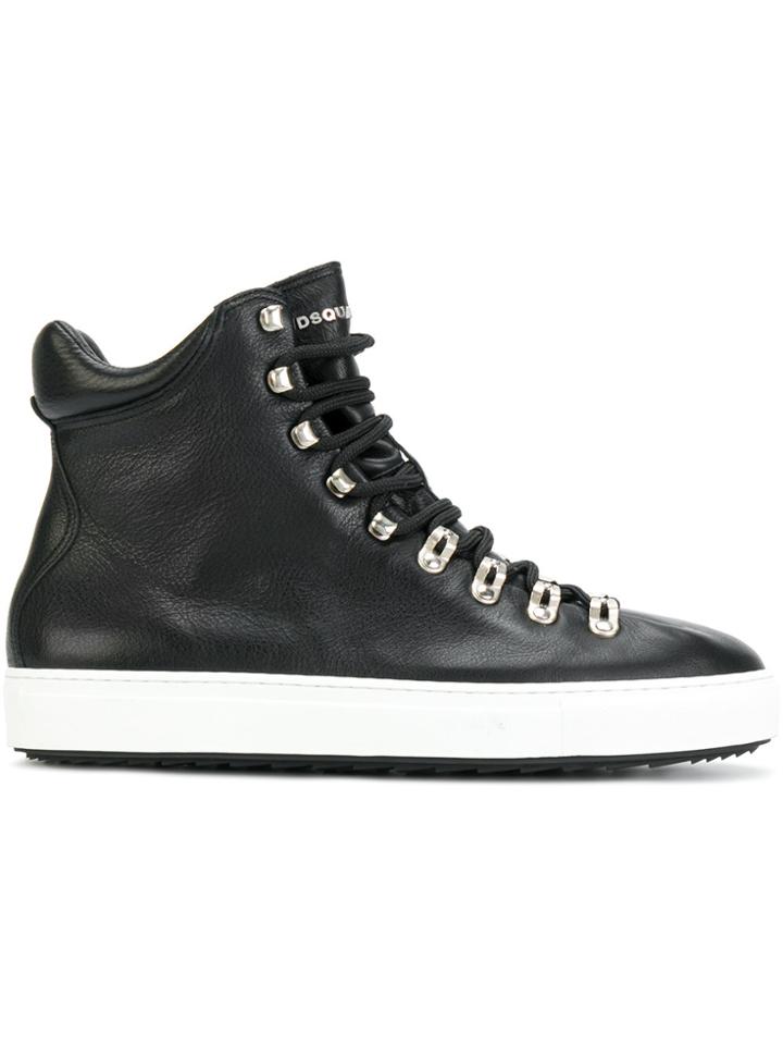 Dsquared2 Whistler High-top Sneakers - Black