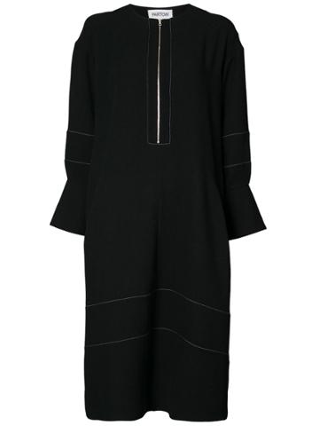 Nellie Partow Striped Midi Dress - Black