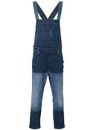 Diesel - Patched Denim Dungarees - Men - Cotton/polyester/spandex/elastane - S, Blue, Cotton/polyester/spandex/elastane