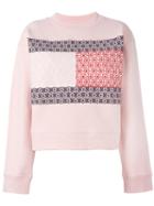 Hilfiger Collection - Daisy Flag Print Sweatshirt - Women - Cotton - Xs, Women's, Pink/purple, Cotton