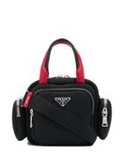 Prada Nylon Cargo Padded Tote Bag - Black