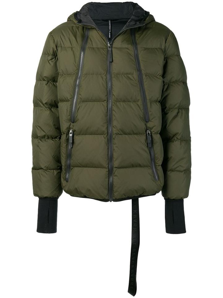 Blackbarrett Quilted Hooded Jacket - Green
