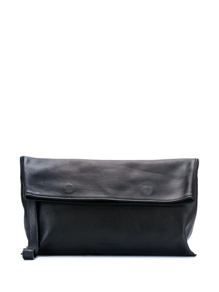 Ann Demeulemeester Foldover Clutch Bag - Black