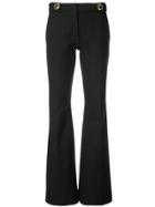Derek Lam 10 Crosby Flare Trouser With Grommet Detail - Black
