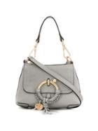 See By Chloé Square Textured Shoulder Bag - Grey