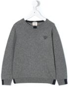 Armani Junior - Logo Jumper - Kids - Cotton/wool - 5 Yrs, Grey