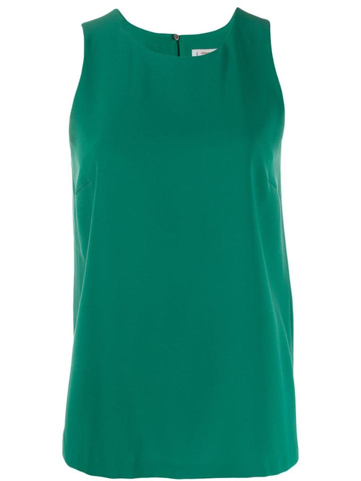 Alberto Biani Tailored Vest Top - Green