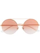Dolce & Gabbana Eyewear Round-frame Sunglasses - Gold