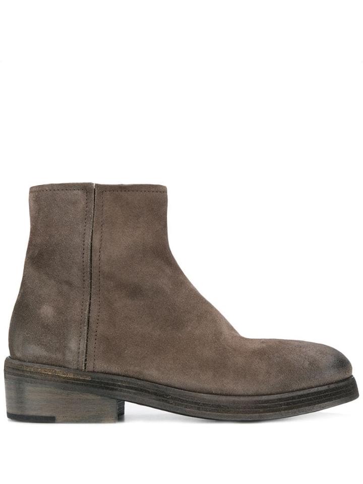Marsèll Suede Ankle Boots - Brown
