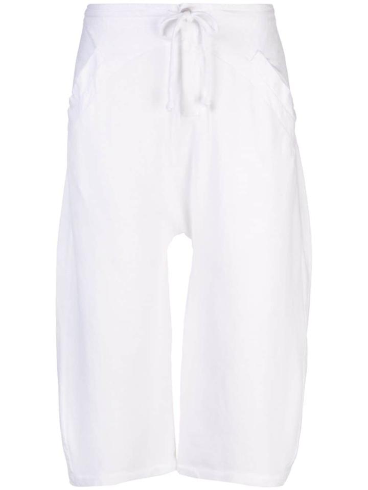 Transit Drawstring Cropped Trousers - White