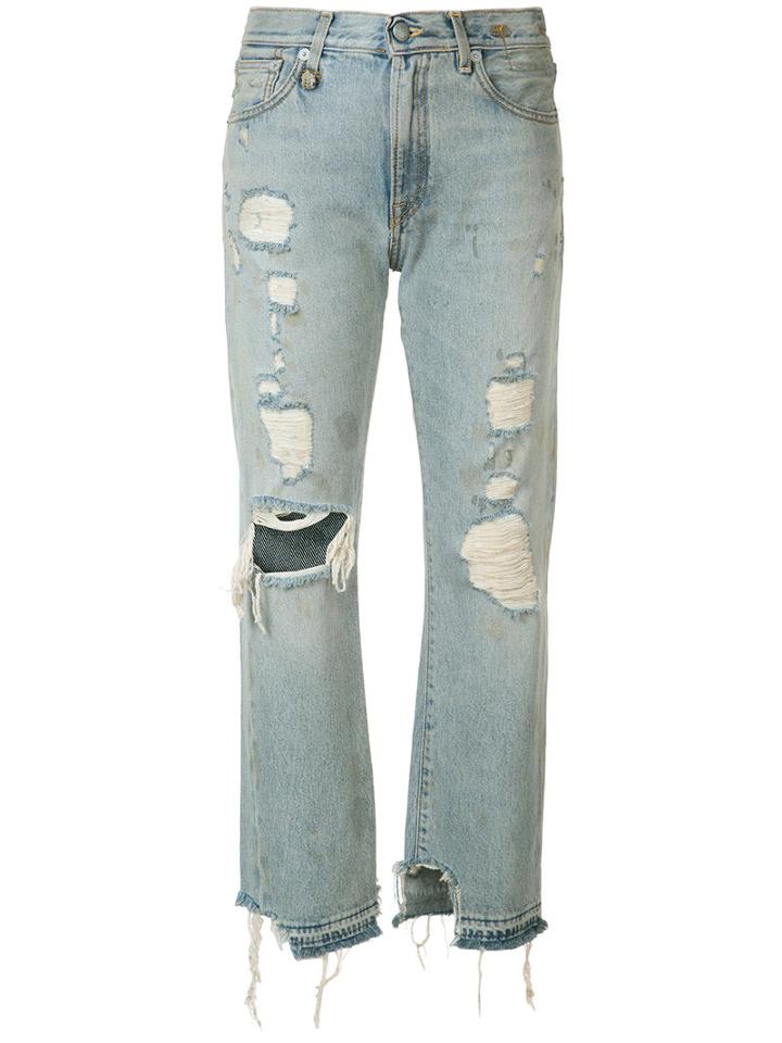 R13 - Bowie Jeans - Women - Cotton - 27, Blue, Cotton