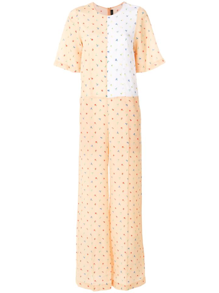 Joseph Printed Jumpsuit - Pink & Purple
