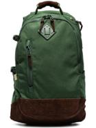 Visvim Green And Brown Cordura 20l Suede Backpack