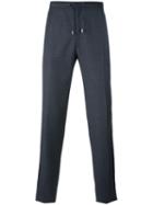 Brioni Buttoned High Neck Pullover, Men's, Size: 48, Blue, Virgin Wool