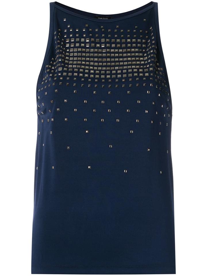 Tufi Duek Embellished Top - Blue