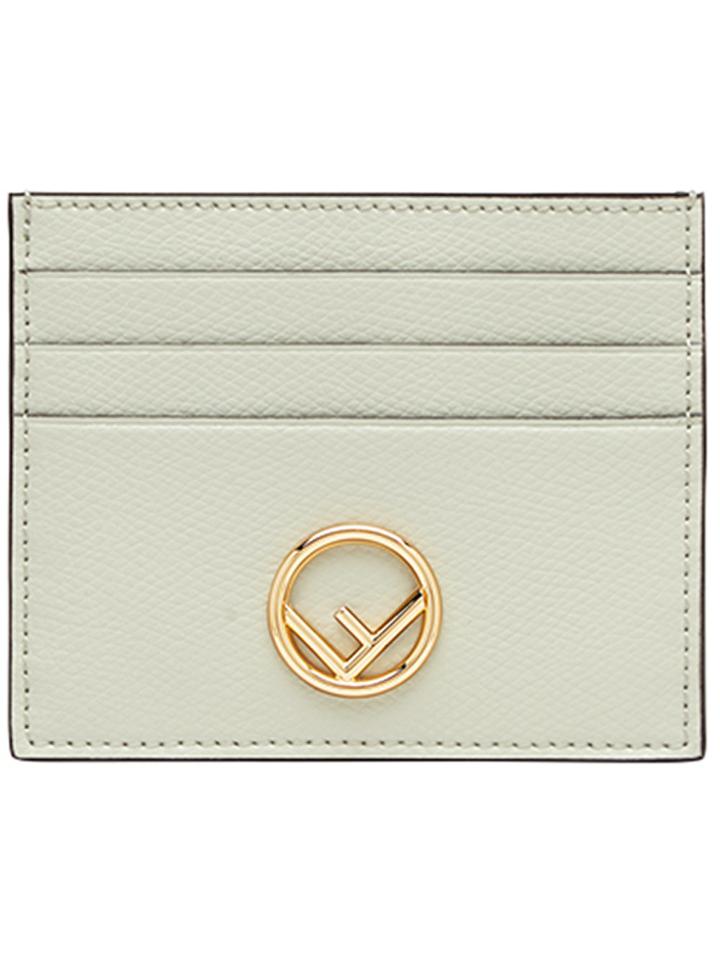 Fendi Logo Card Holder - Green