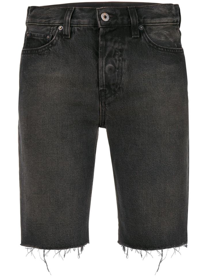 Yeezy Cut Off Knee Length Shorts - Black