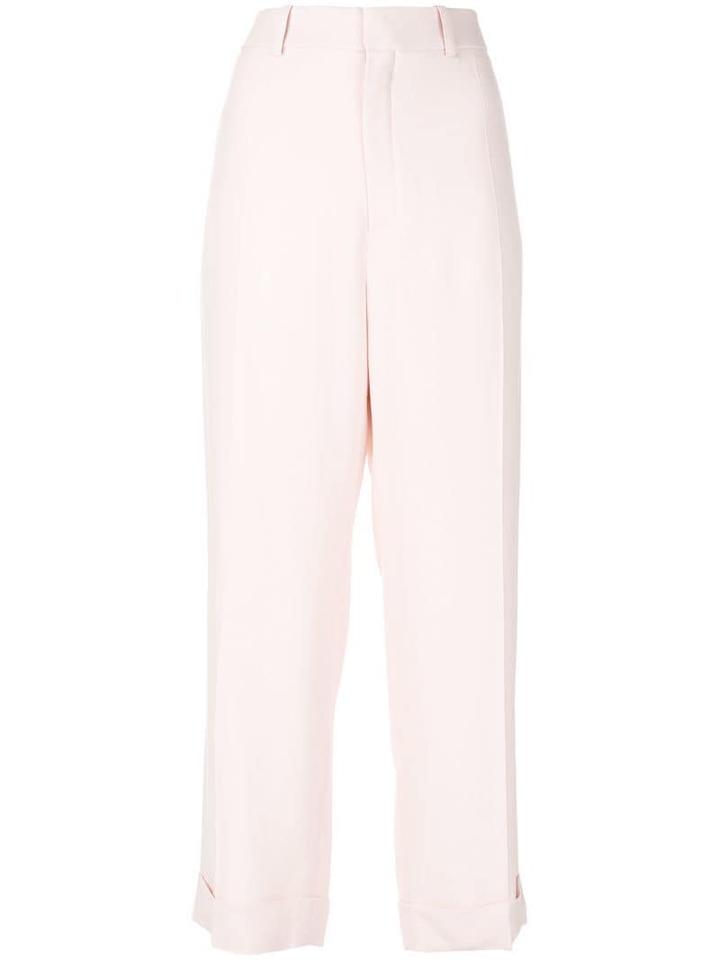 Chloé Cropped Tailored Trousers - Pink
