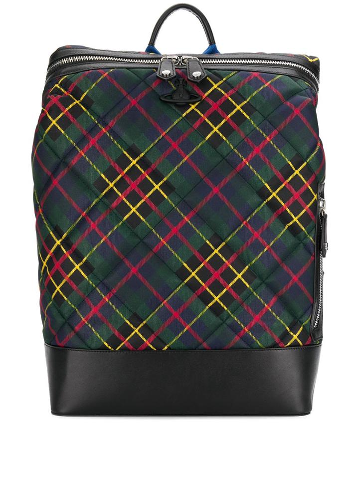 Vivienne Westwood Wimbledon Tartan Backpack - Green