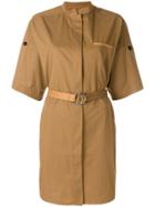 Yves Salomon Belted Utility-style Dress - Brown