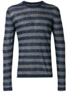 Woolrich Longsleeved Striped T-shirt - Blue