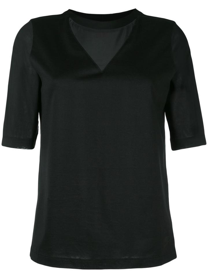 Nike Mesh Panel T-shirt, Women's, Size: Small, Black, Cotton/polyester/nylon