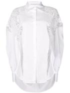 Ermanno Scervino Oversized Floral Shirt - White