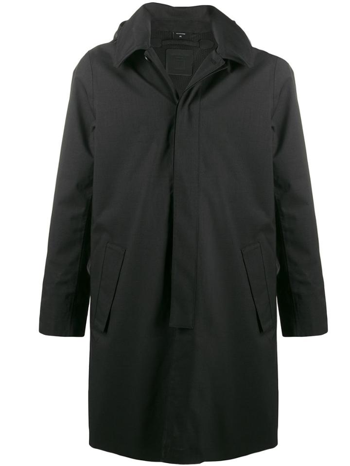 Norwegian Rain Walker Single Breasted Coat - Black