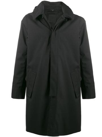 Norwegian Rain Walker Single Breasted Coat - Black