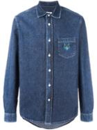 Kenzo Mini Tiger Denim Shirt, Men's, Size: Small, Blue, Cotton