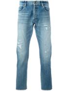 Saint Laurent Low-waist Slim-fit Jeans, Men's, Size: 31, Blue, Cotton