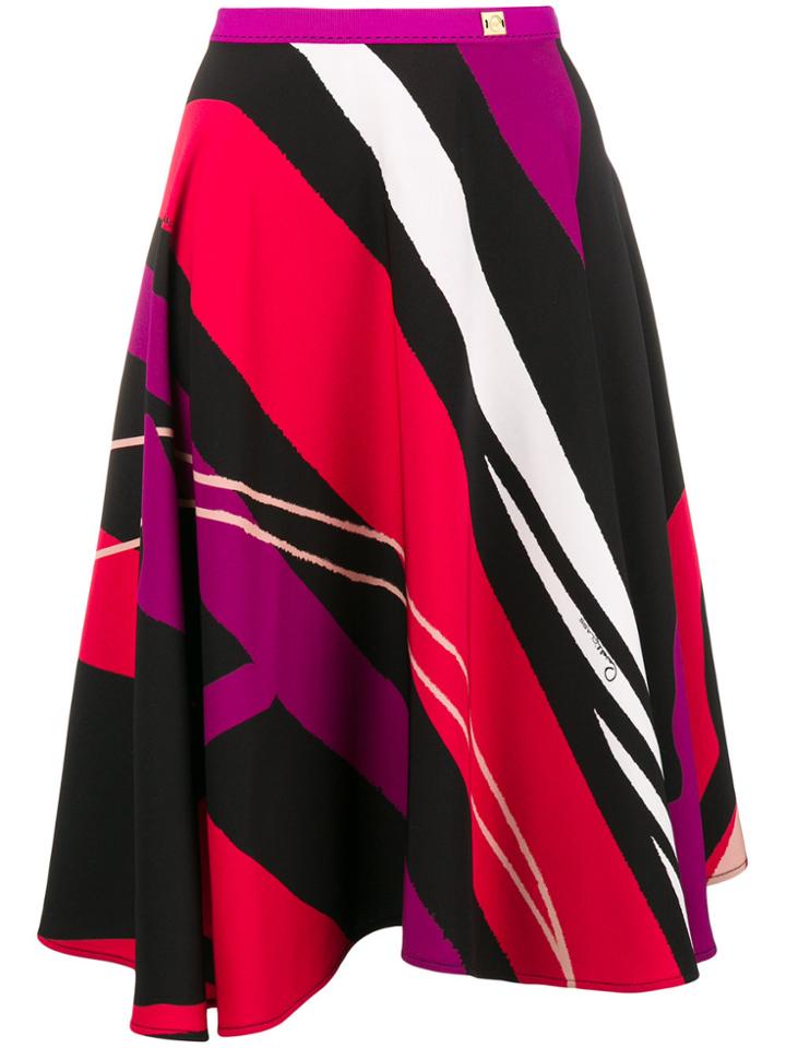 Cavalli Class Graphic Print Skirt - Red