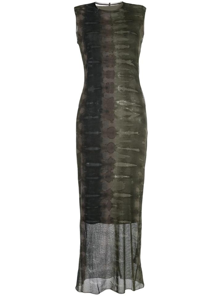 Raquel Allegra Tie Dye Tank Dress - Green