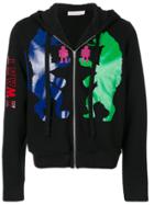 Walter Van Beirendonck Printed Zip Hoodie - Black