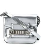 Proenza Schouler Tiny 'ps11' Shoulder Bag, Women's, Grey, Calf Leather