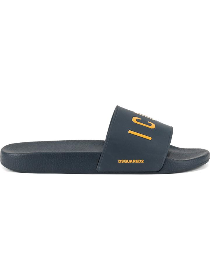 Dsquared2 Icon Slider Sandals - Black