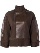 Alberta Ferretti 3/4 Sleeve Knitted Sweater - Brown